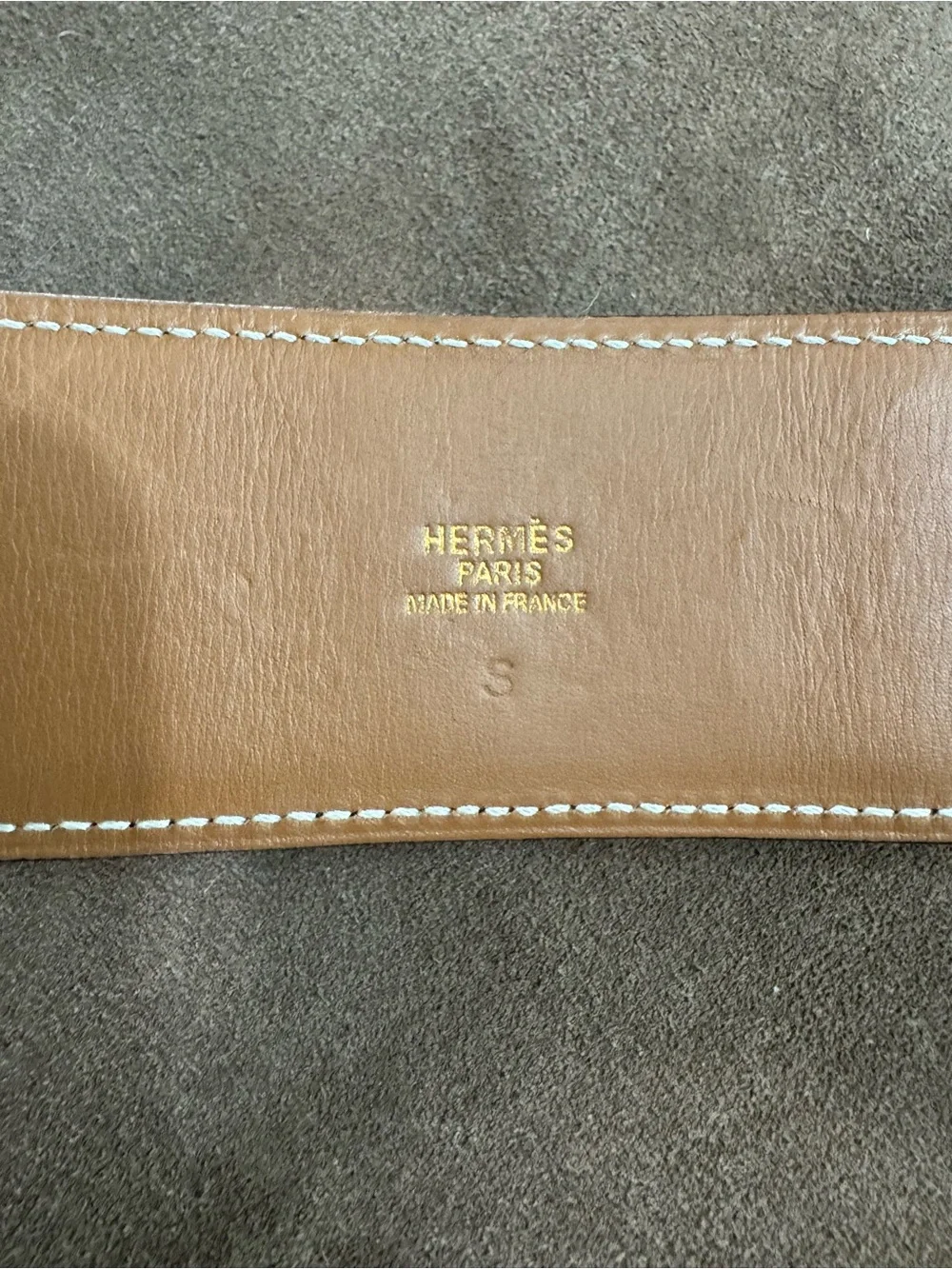 Hermès Collier de Chien Black Box Leather Belt Gold Hardware Size 85 - Picture 12 of 17